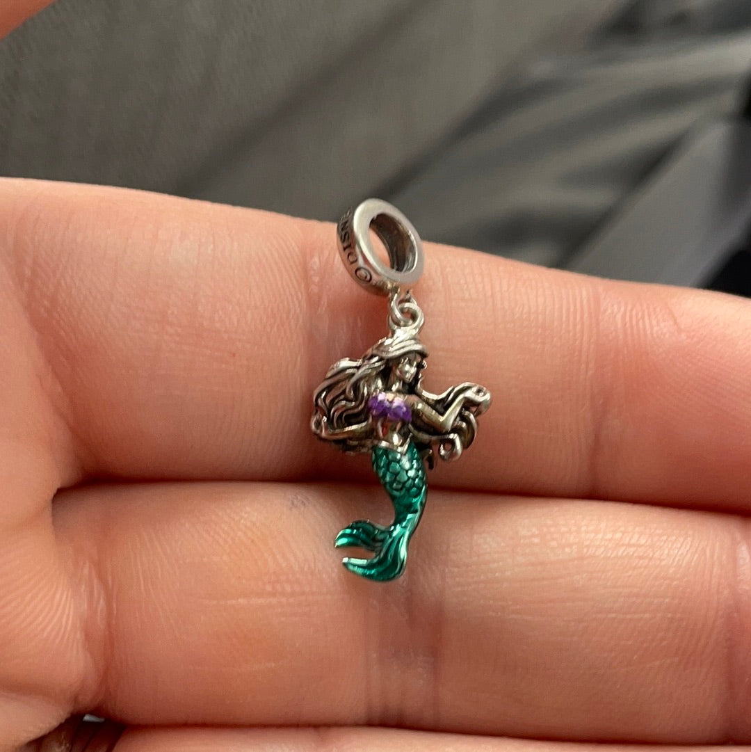 Genuine Chamilia Ariel Enamel Dangle Charm Disney