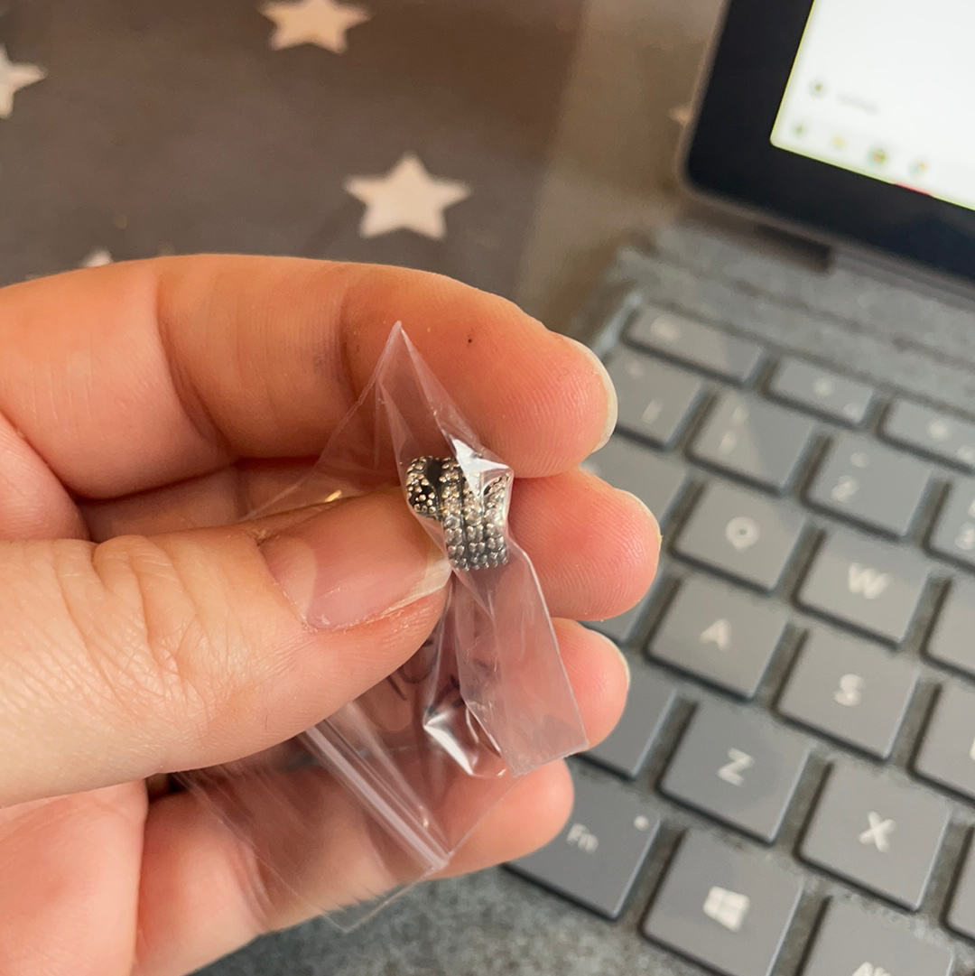 Genuine Pandora Snake Pave Animal Spacer Charm