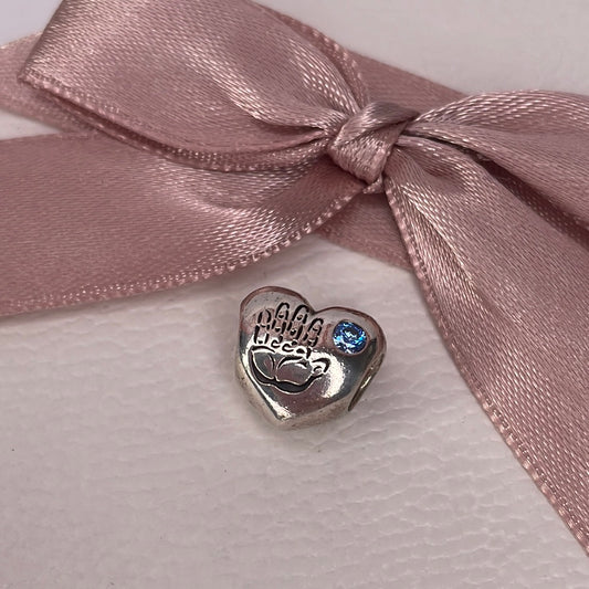 Genuine Pandora Its A Boy Charm with Hand Print