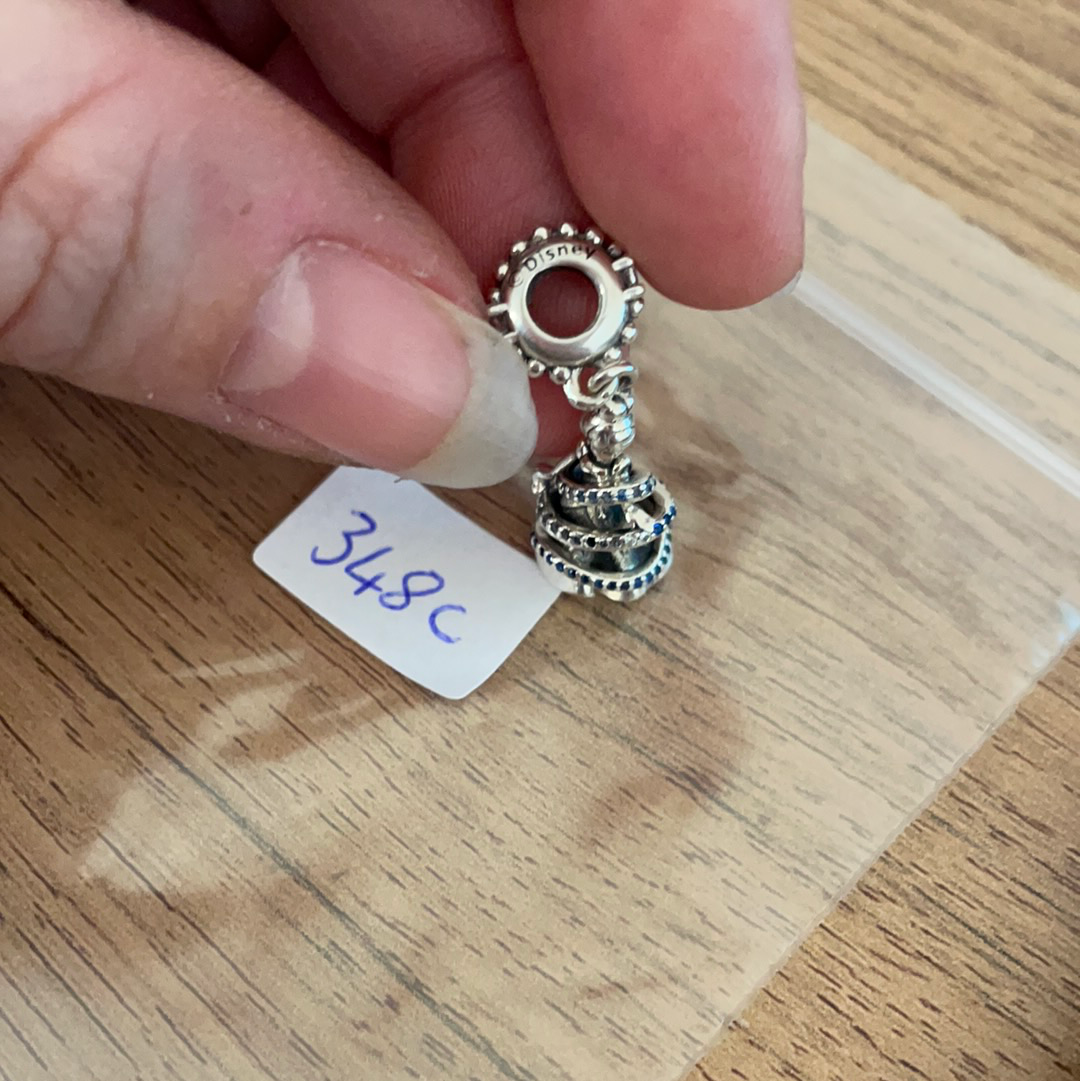 Genuine Pandora Disney Cinderella Twirl Dangle Charm
