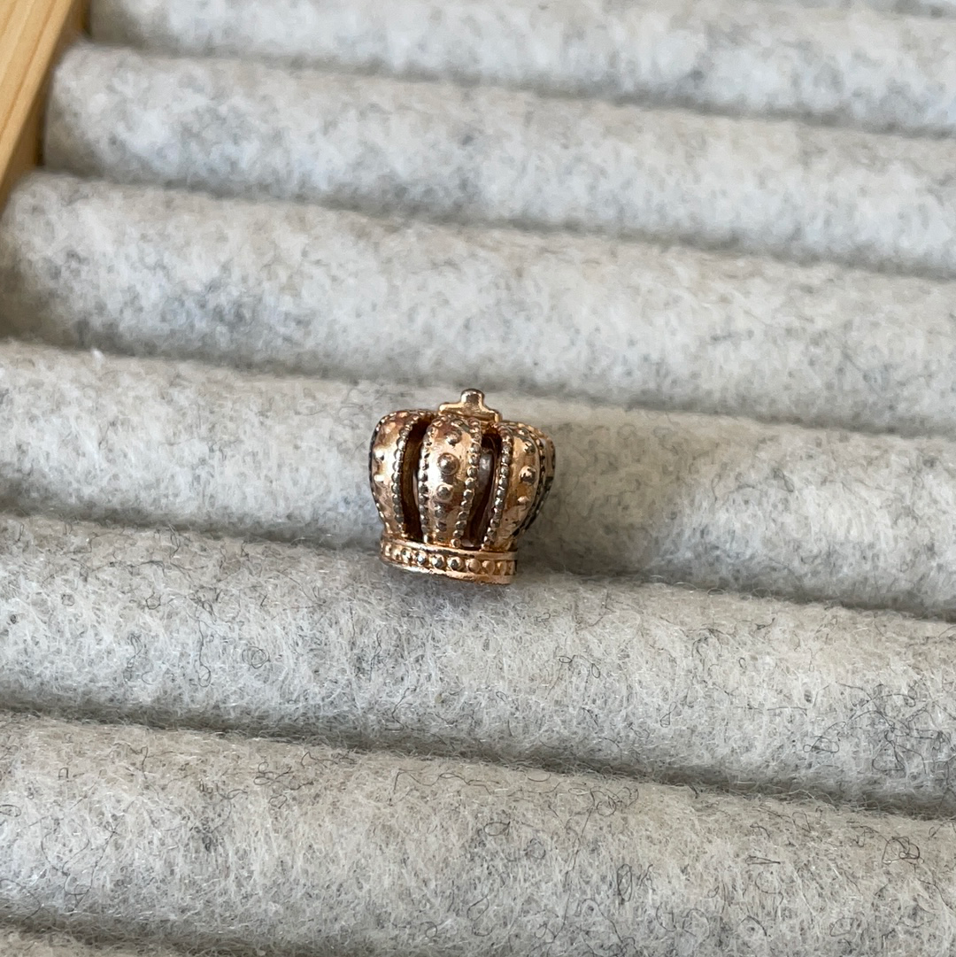 Genuine Pandora Rose Gold Crown Charm