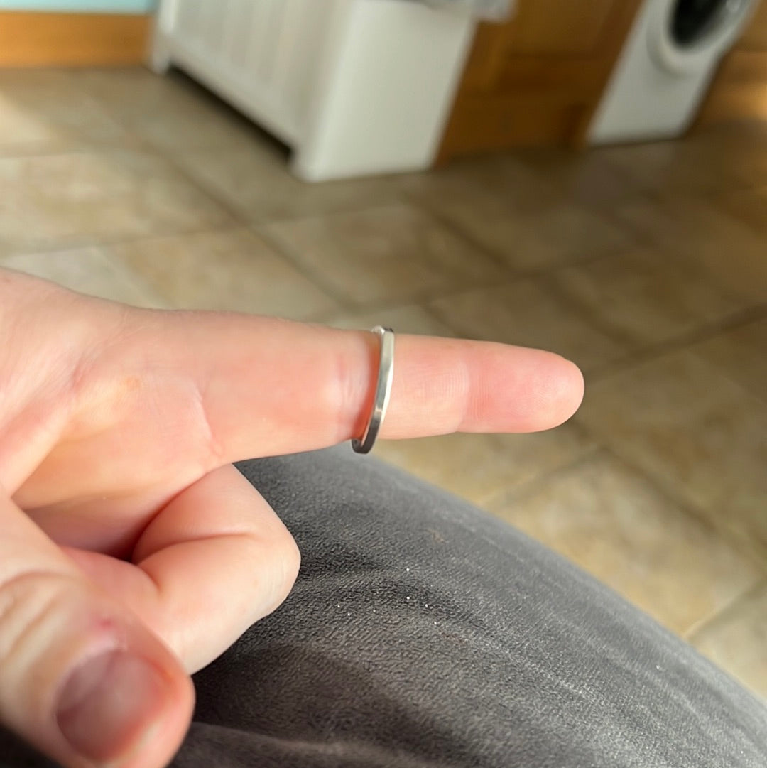 Genuine Pandora Heart Shaped Ring Plain 54