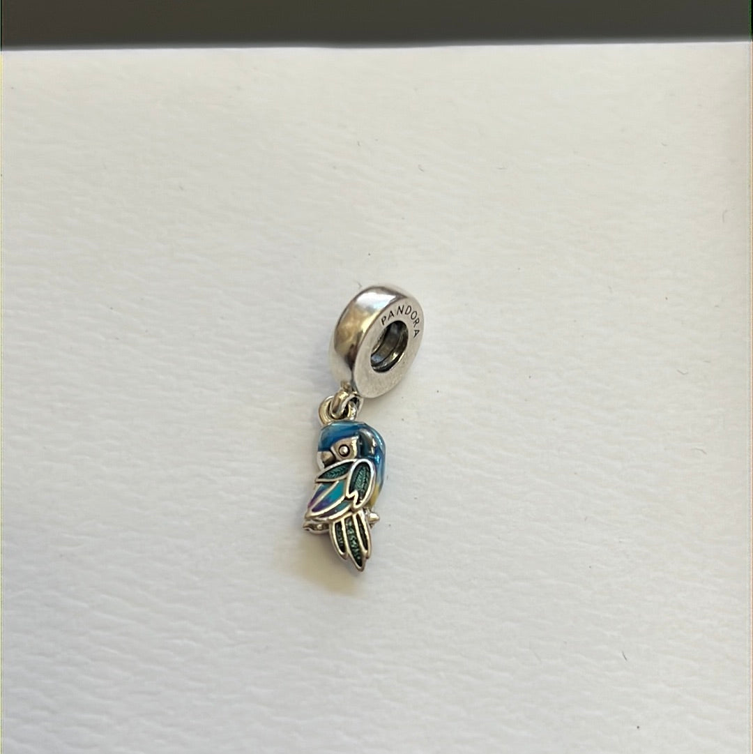 Genuine Pandora Enamel Parrot Dangle Charm