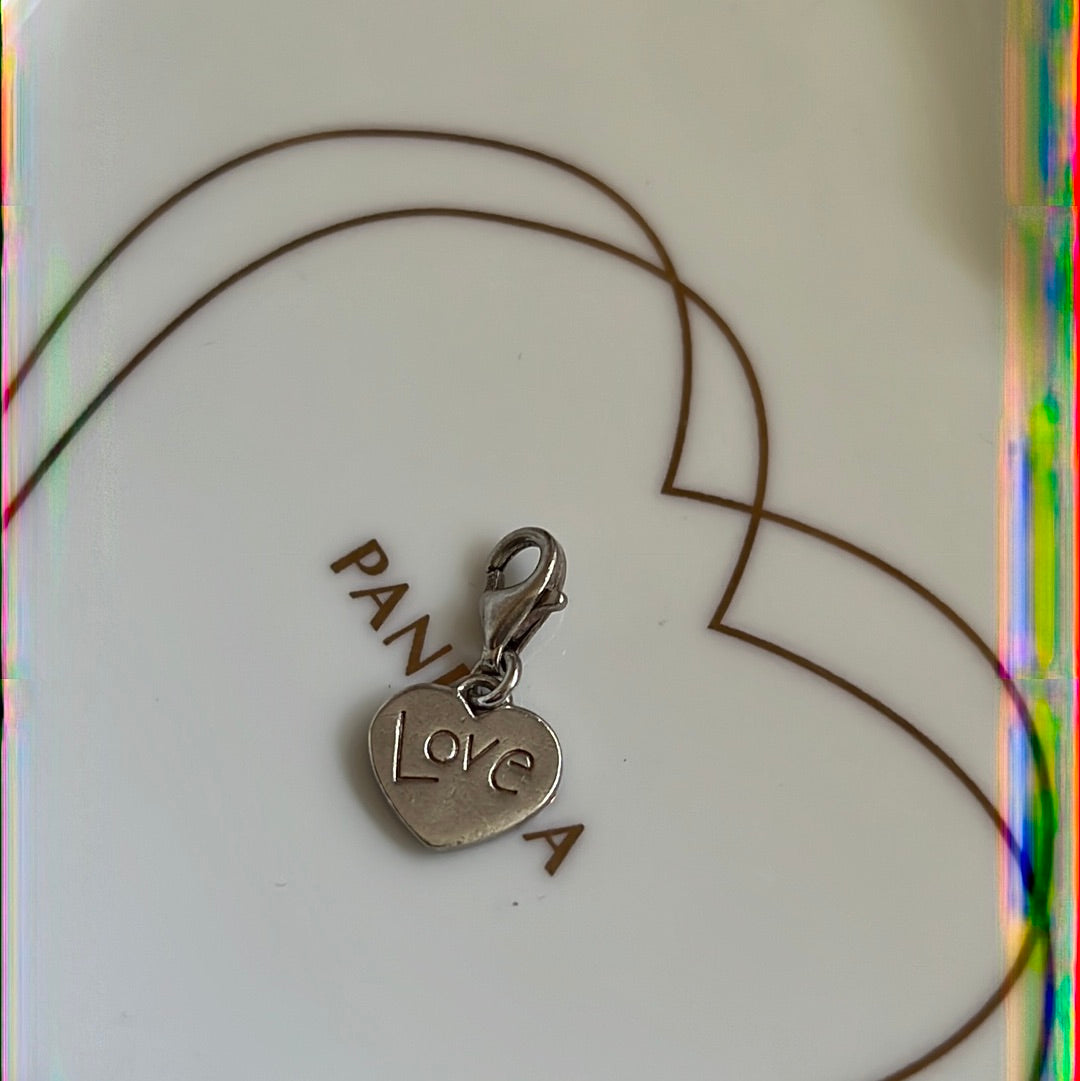 Genuine Thomas Sabo Sterling Silver Love Heart Dangle Clip