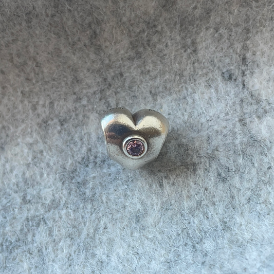 Genuine Pandora CZ Heart Charm