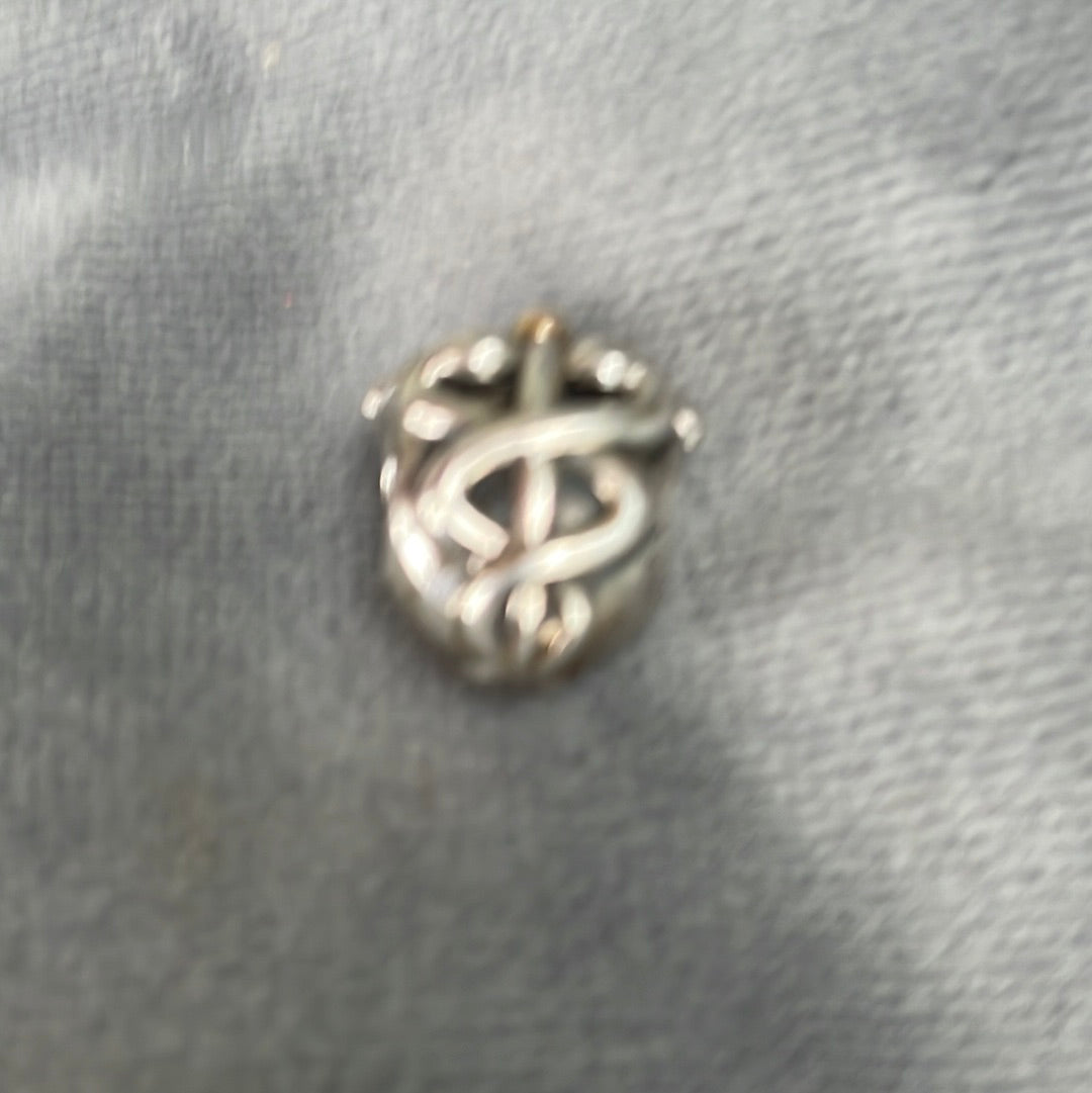 Genuine Pandora Two Tone Medical Life Saver Snake Nurse Doctor Charm