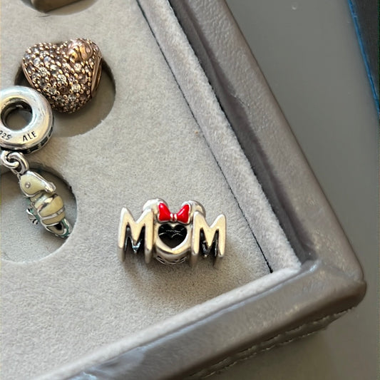 Genuine Pandora Disney Minnie Mouse Disney Mum Enamel Charm