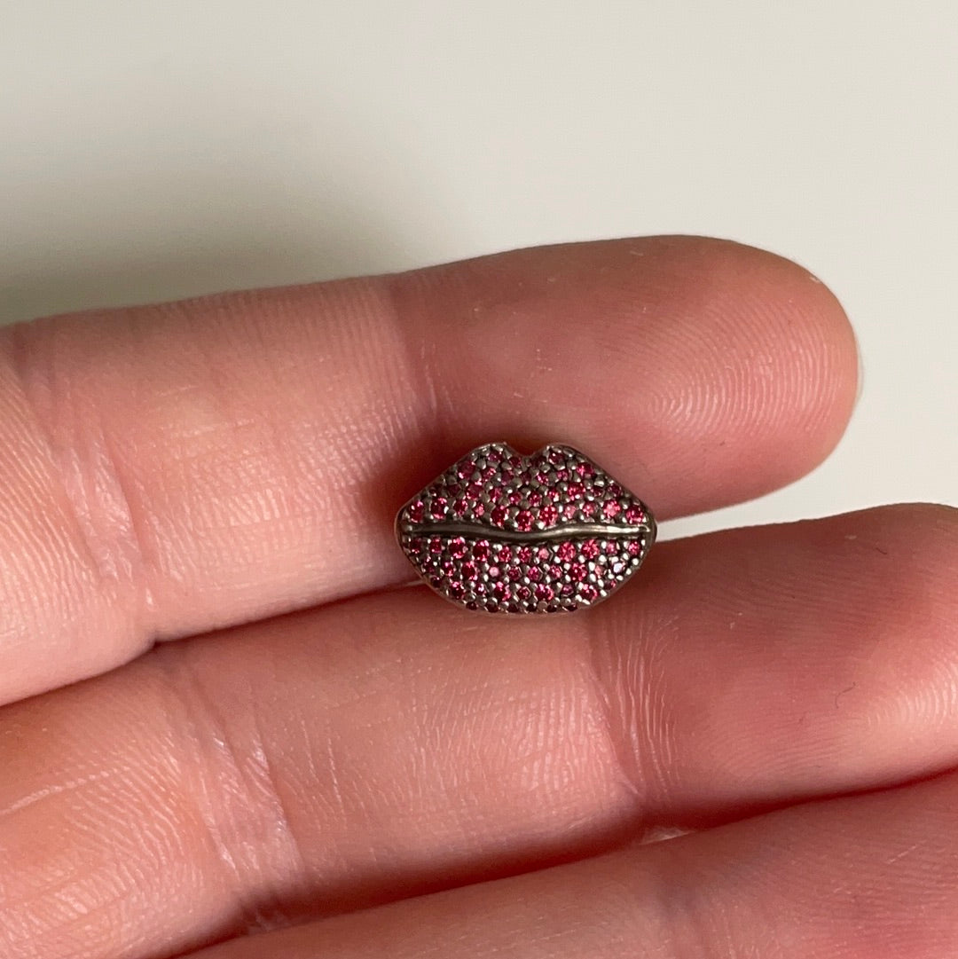 Genuine Pandora Pave Lips Charm