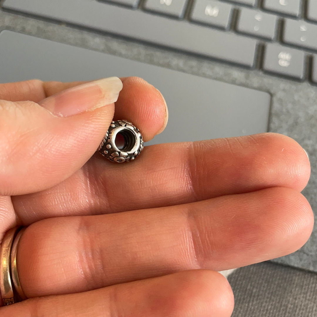 Genuine Pandora Clear CZ Pave Decorative Easter Egg Rare