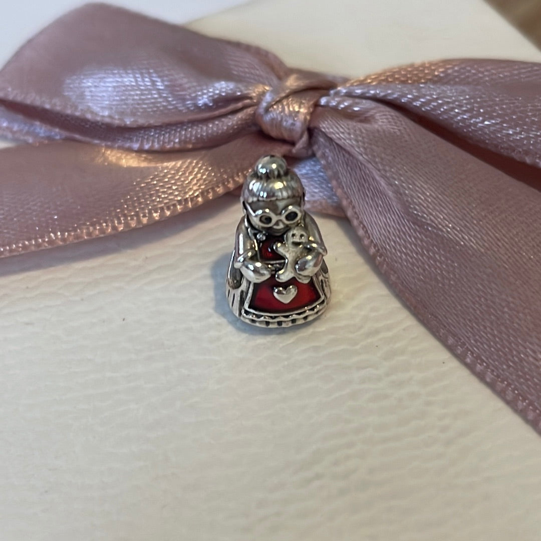 Genuine Pandora Mrs Clause Gingerbread Man Charm Christmas