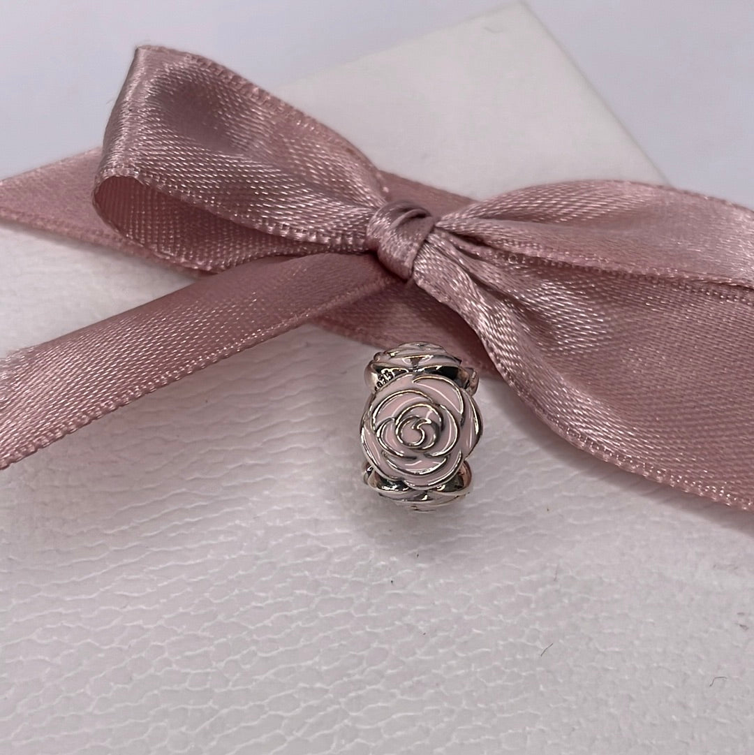 Genuine Pandora Rose Enamel Heavy Retired Charm