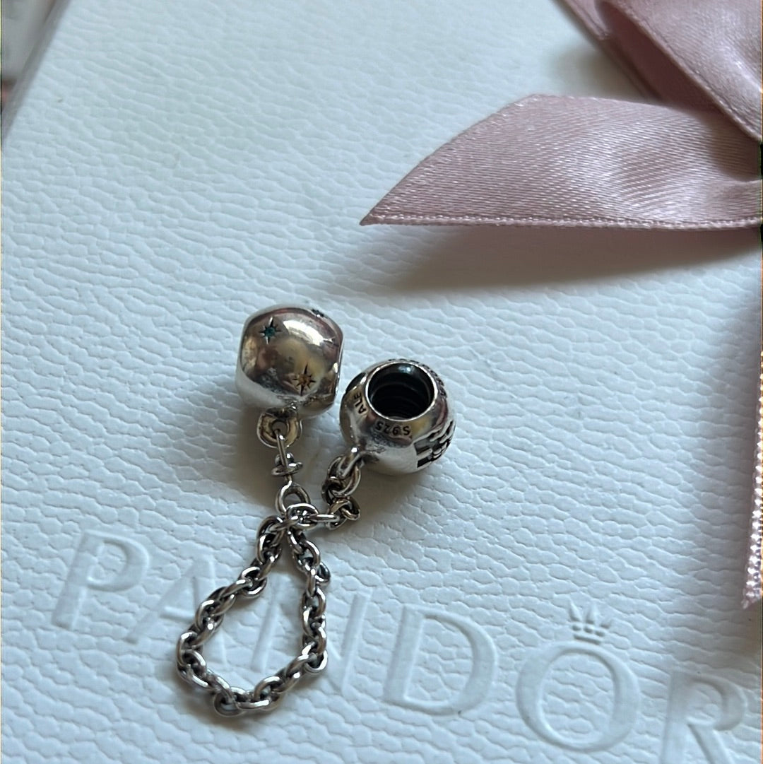 Genuine Pandora Disney Parks Exclusive Cinderella Safety Chain