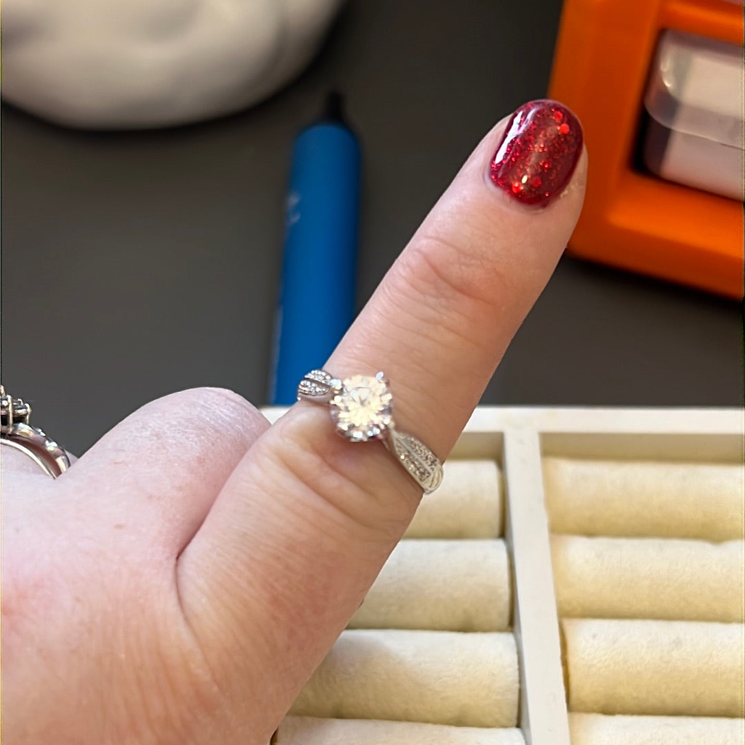 Sterling Silver Pave CZ Ring Various Sizes