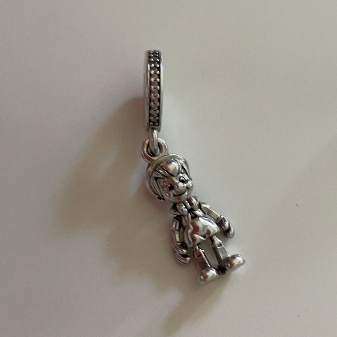 Genuine Pandora Pinocchio Disney Dangle With Moving Arms and Legs