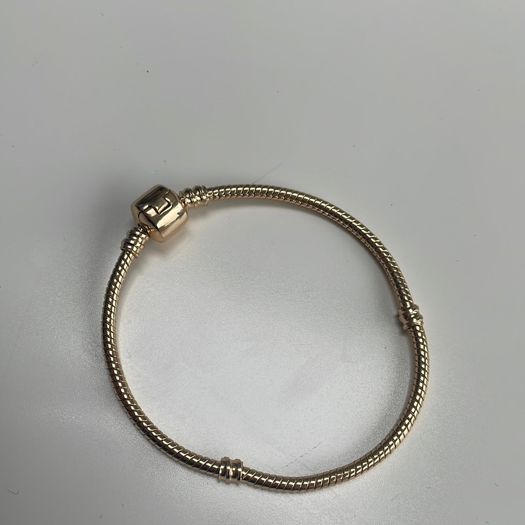 Brand New Sterling Silver Gold Plated Bracelet 19cm