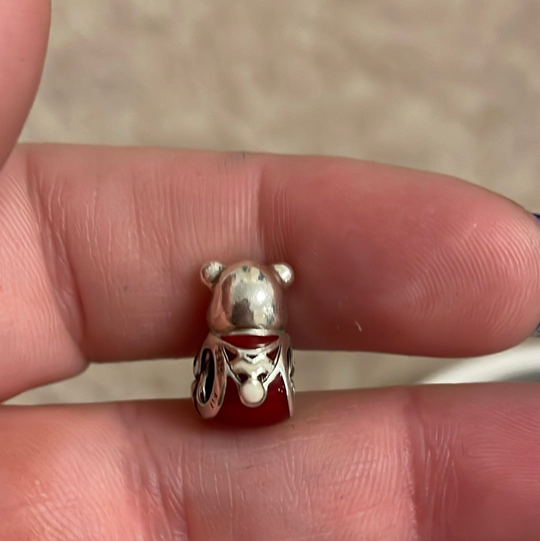 Genuine Pandora Dora Bear Winter Christmas Enamel Cocoa Charm