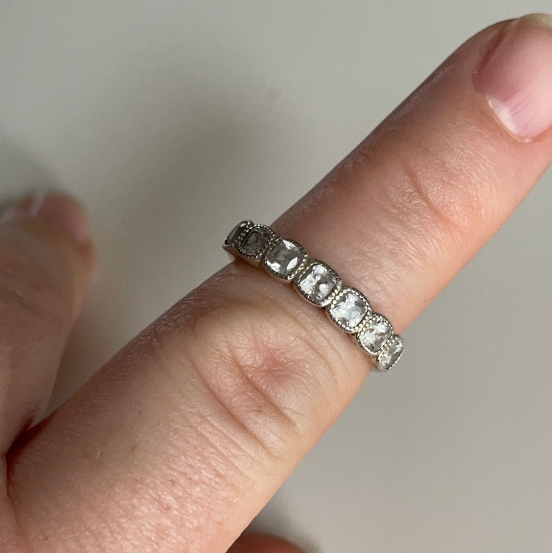 Genuine Pandora Square CZ Pave Ring Size 60