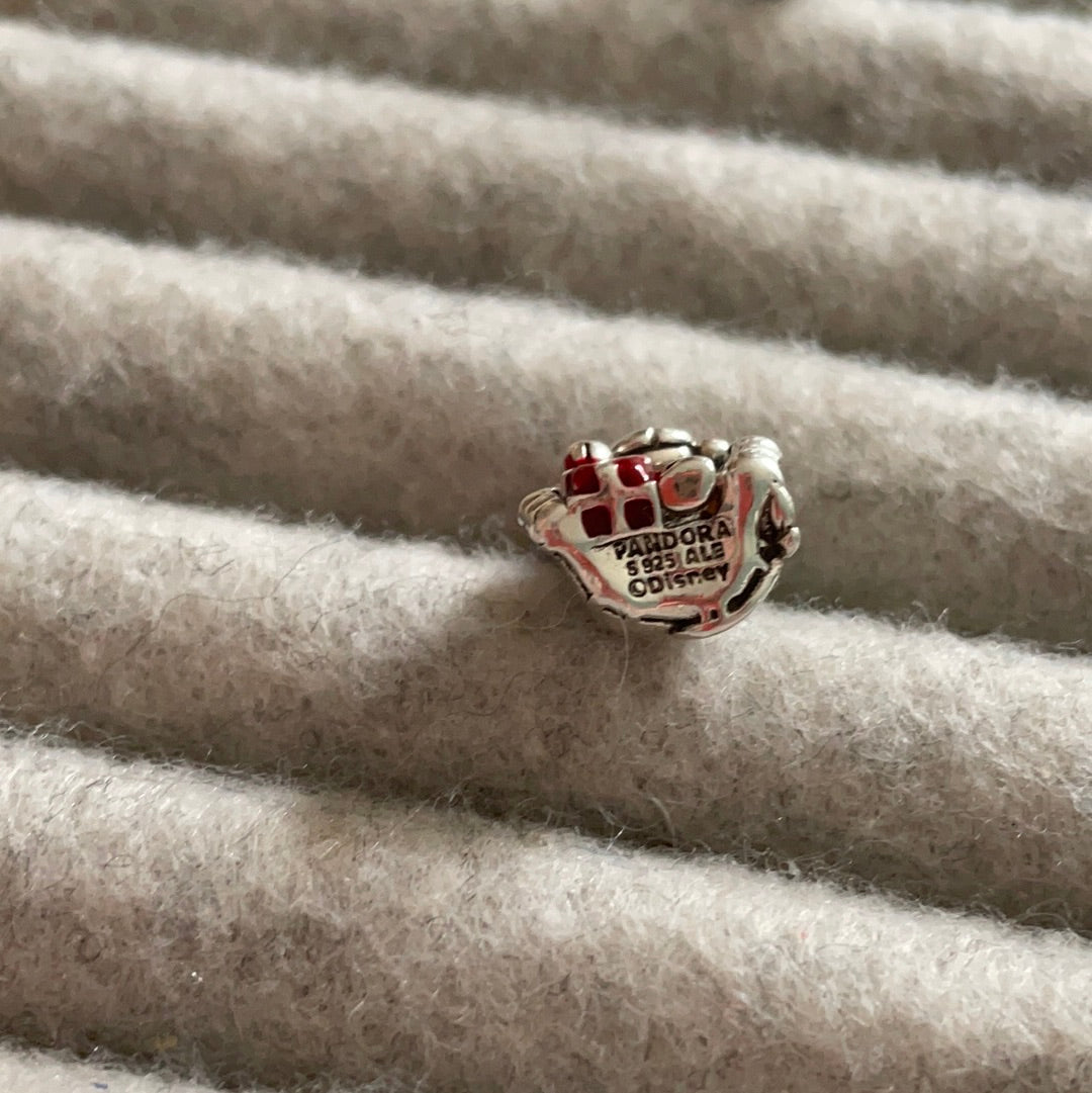 Genuine Pandora Winnie The Pooh Disney Eeyore Christmas Edition WIth Hat and Enamel Present