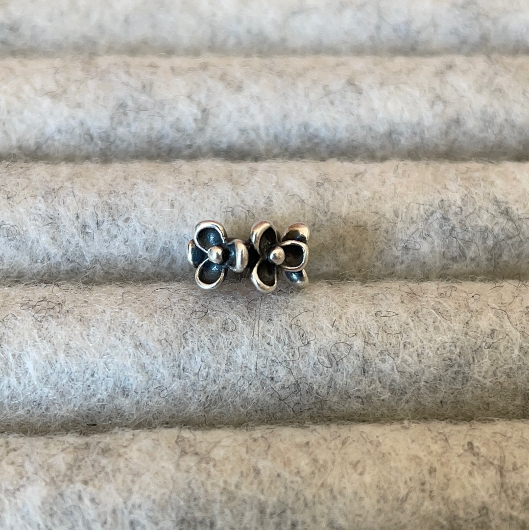 Genuine Pandora Little Floral Flower Spacers Beautiful
