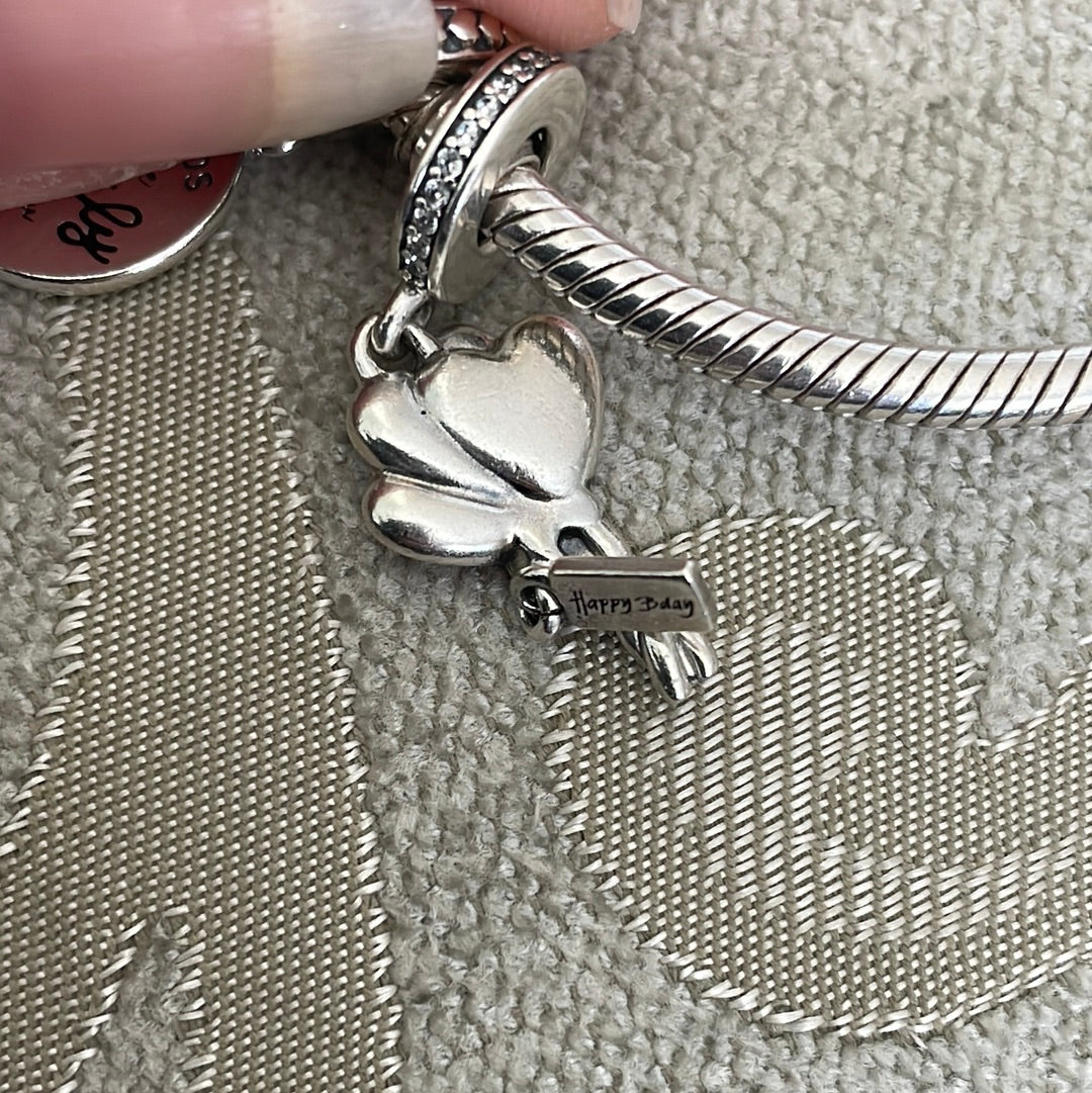 Genuine Pandora Birthday Balloons Dangle Charm