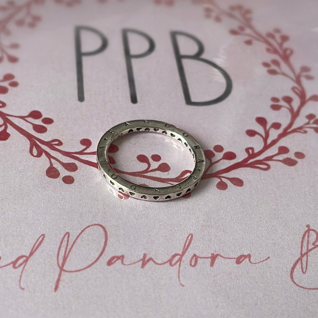 Genuine Pandora Radiant Heart Ring Plain 52