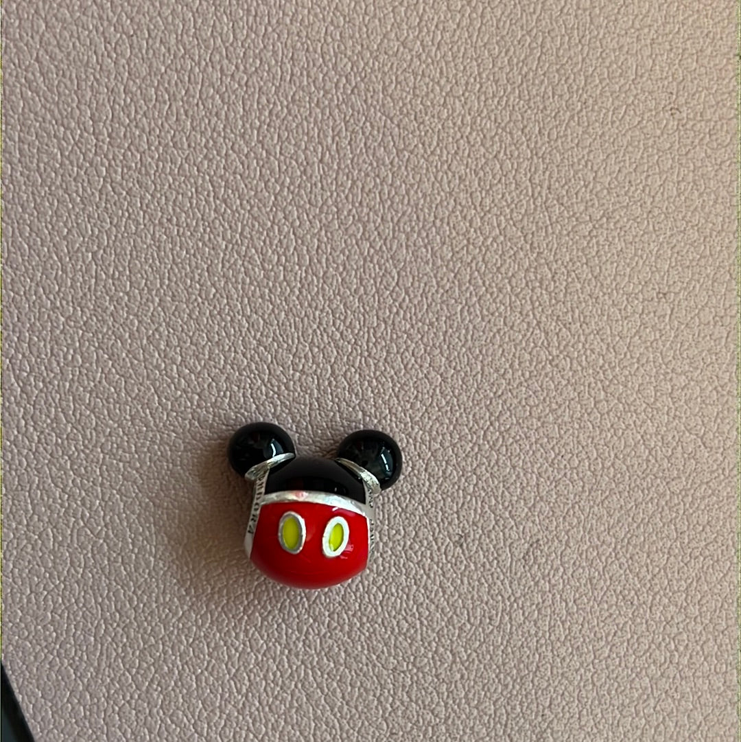 Genuine Pandora Disney Parks Enamel Playful Mickey Mouse Enamel Charm RARE