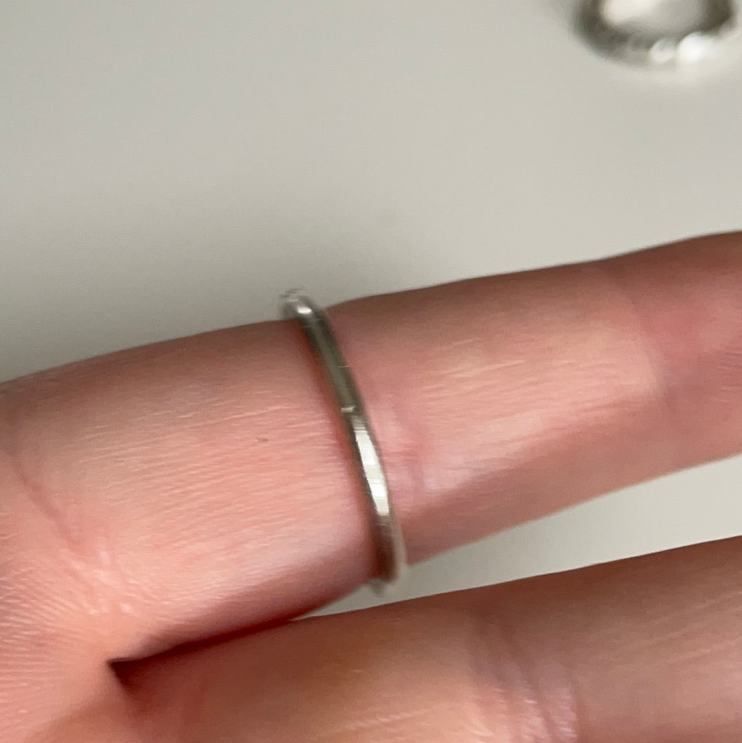 Genuine Pandora Rectangle CZ Pave Ring Size 58