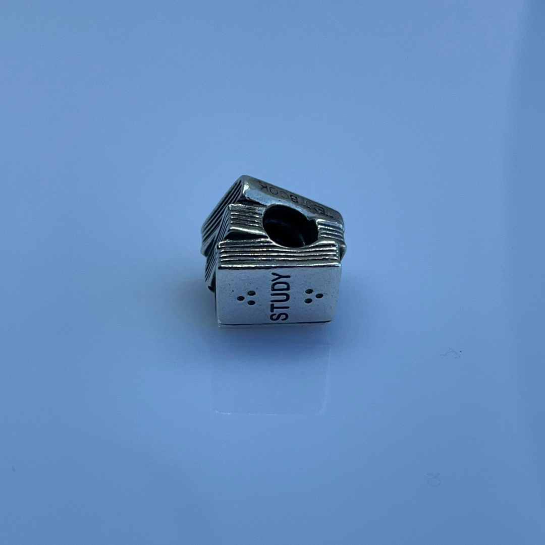 Genuine Pandora Textbook Book Owl School Learning Graduation Degree Charm