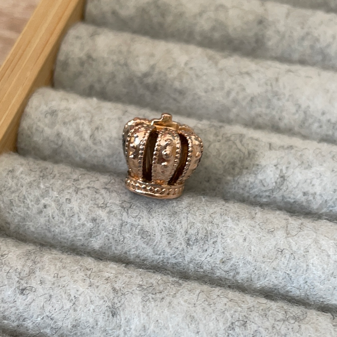 Genuine Pandora Rose Gold Crown Charm