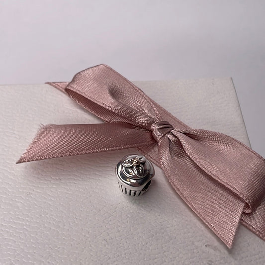 Genuine Pandora Cupcake Two Tone Charm