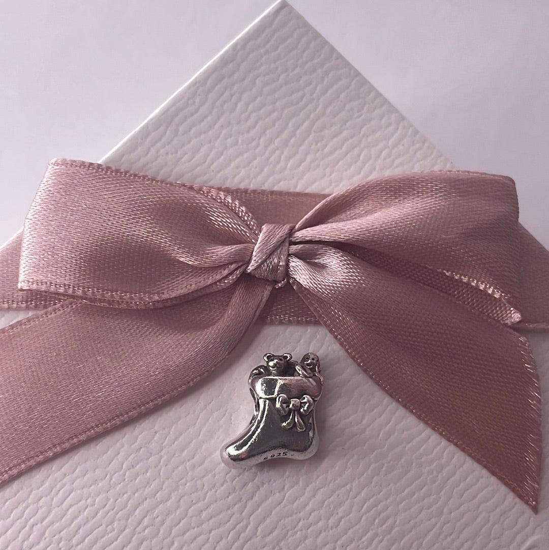 Genuine Pandora Christmas Stocking with Toys Christmas Charm