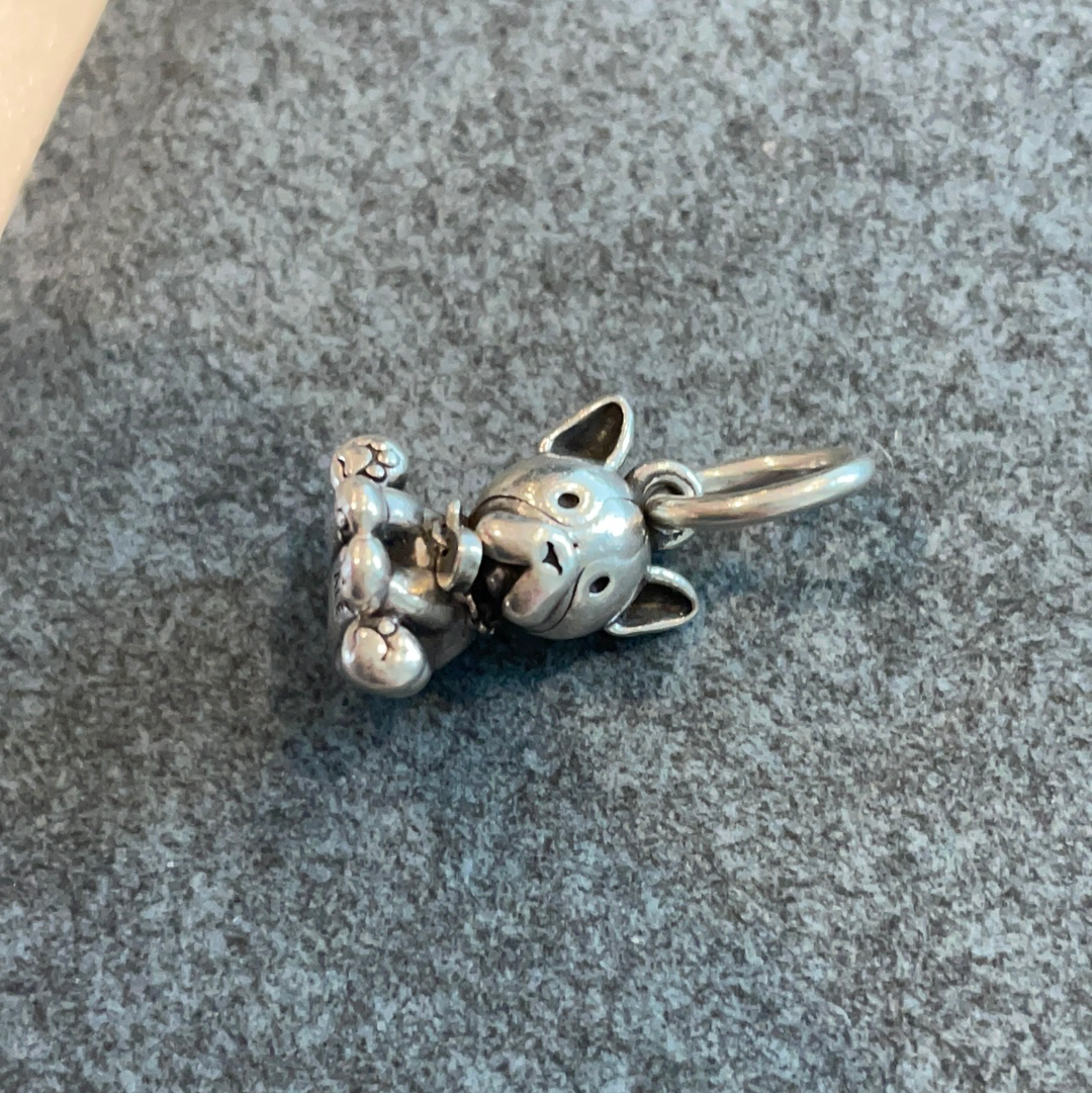 Genuine Pandora Bulldog Dog Puppy Dangle