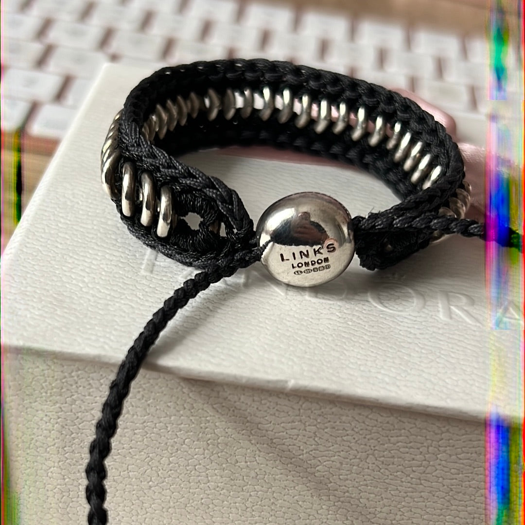 Genuine Links of London Woven Sweetie Friendship Bracelet