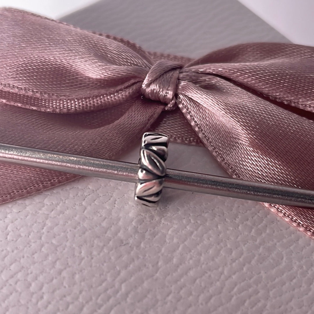Genuine Pandora Leaf Nature Spacer x2