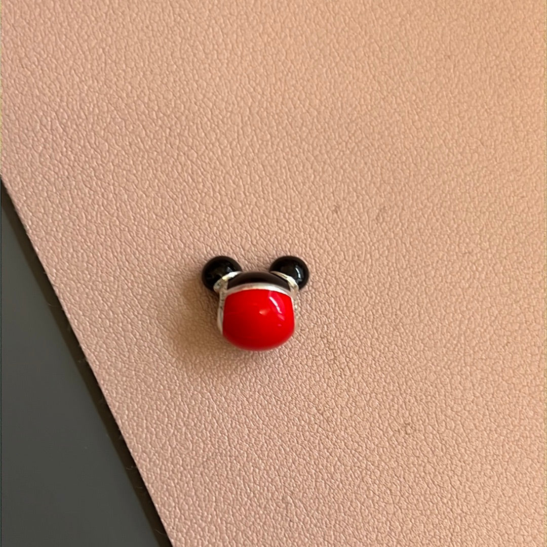 Genuine Pandora Disney Parks Enamel Playful Mickey Mouse Enamel Charm RARE