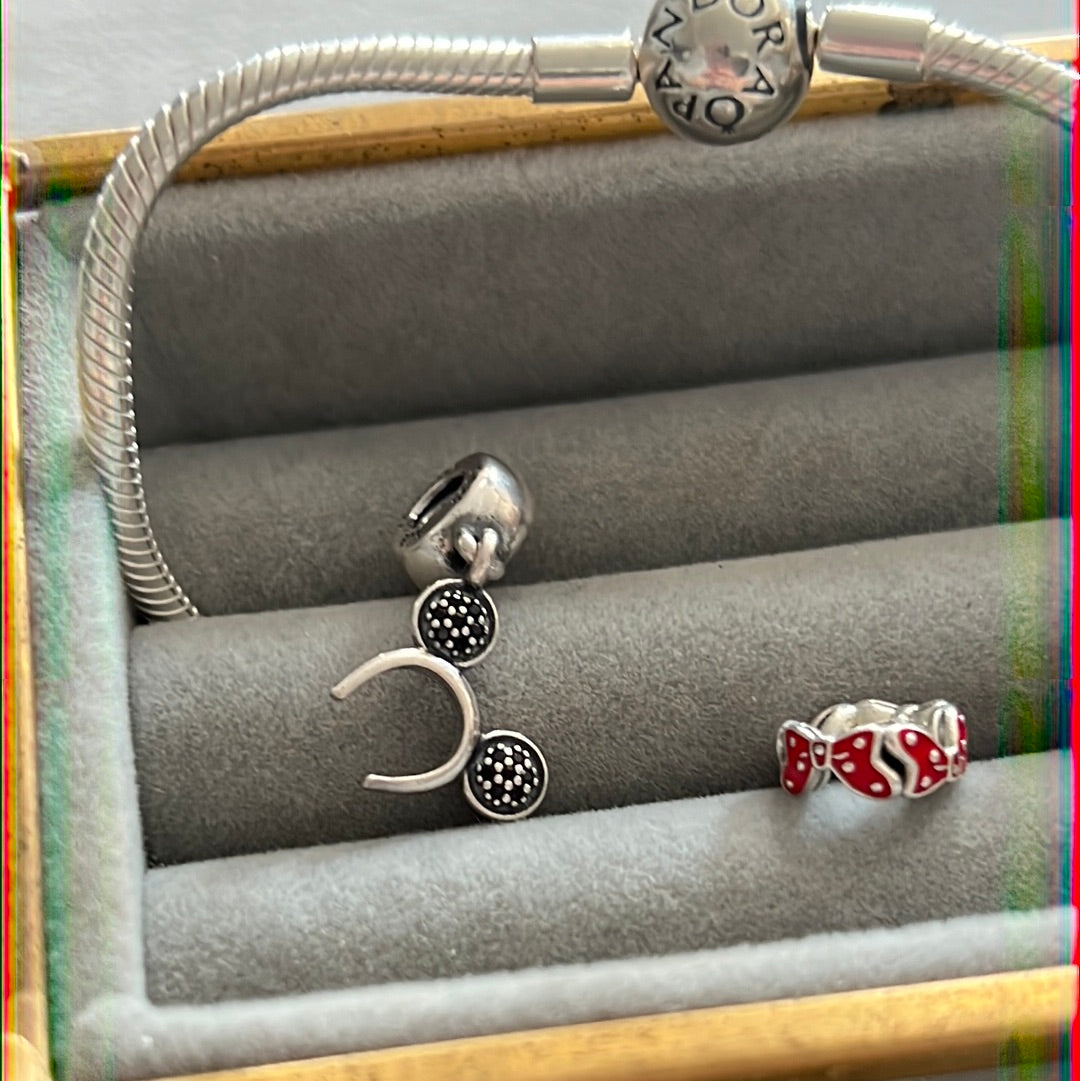 Genuine Pandora Disney Mickey Mouse Pave Ears