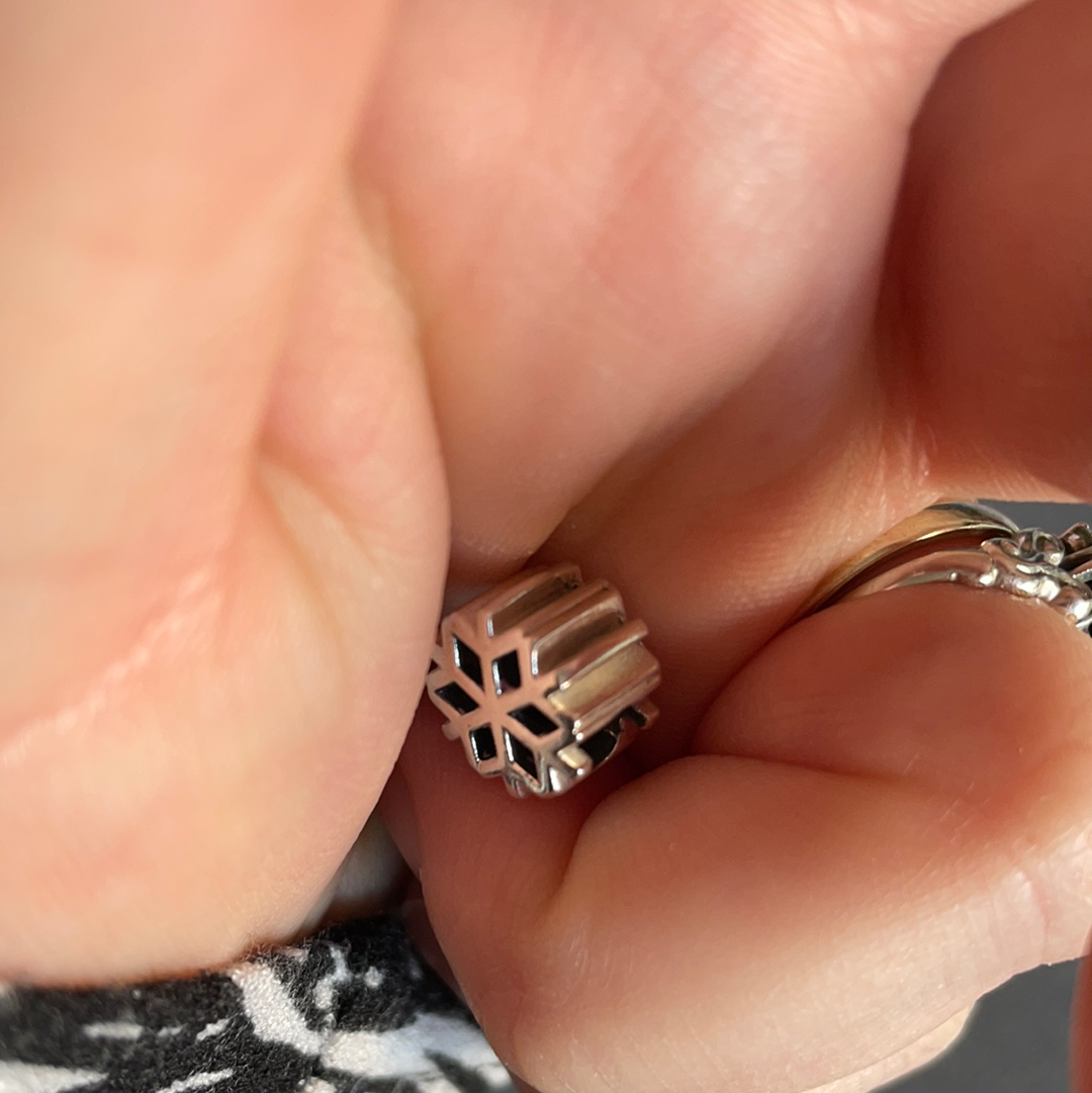 Genuine Pandora Plain Snowflake Winter Charm