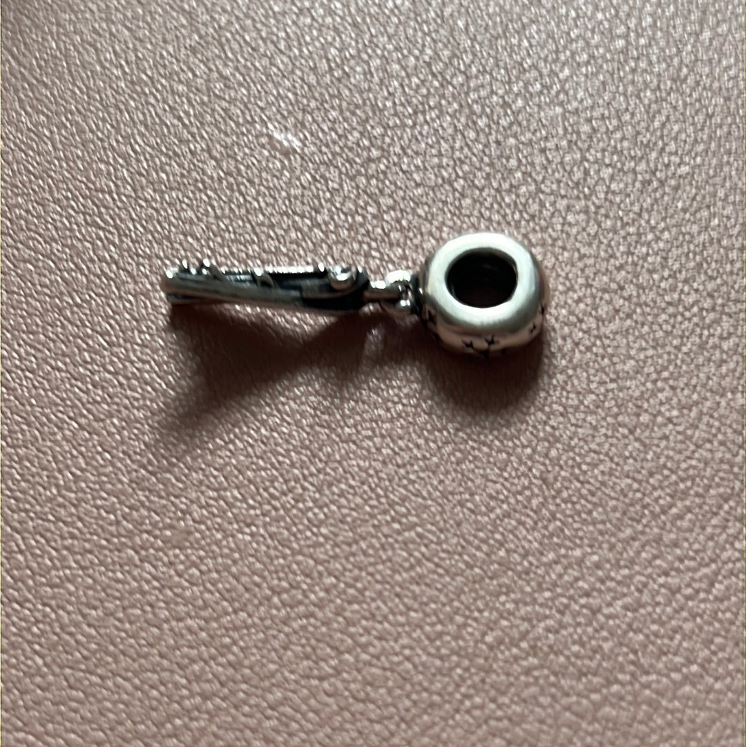 Genuine Pandora Rare Skiing Ski Christmas Winter Sport Charm