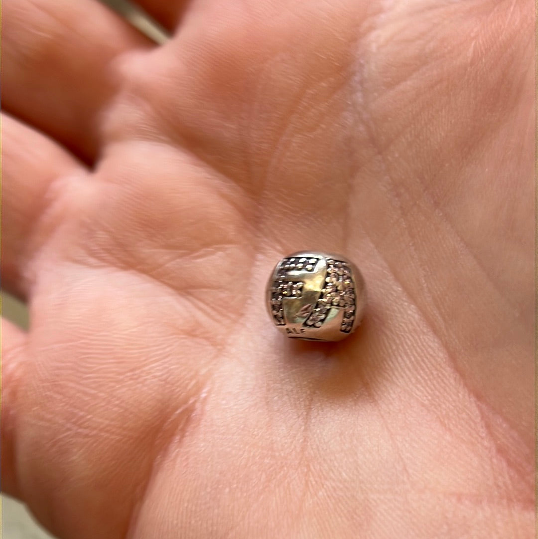 Genuine Pandora FAITH Pave Sparkle Charm