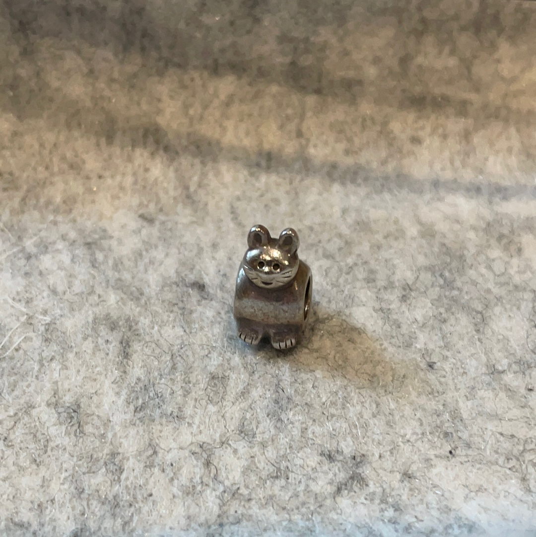 Genuine Pandora Cat/Rabbit Retired Charm