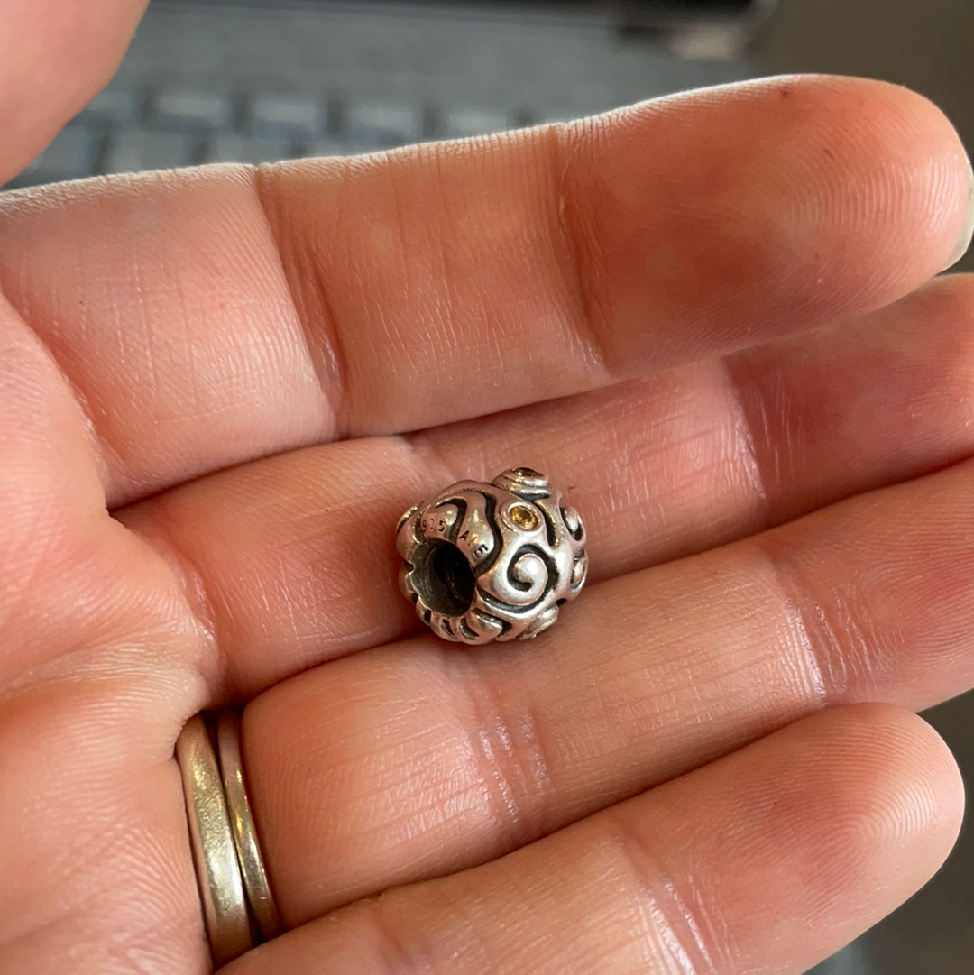 Genuine Pandora Small Version Clear CZ Stone Day Dream Charm