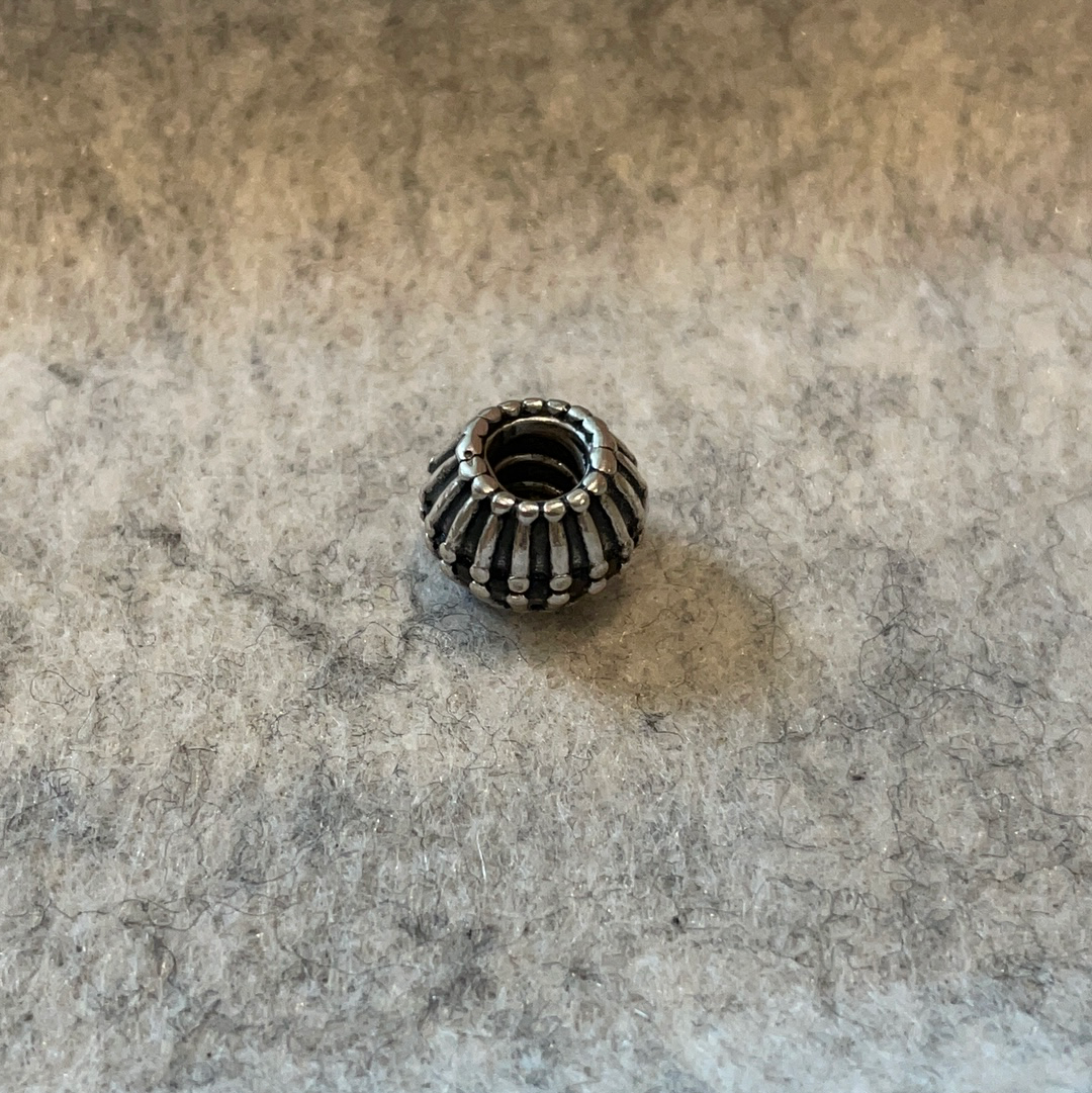 Genuine Pandora Art Deco Line Charm With CZ Choice of Colour