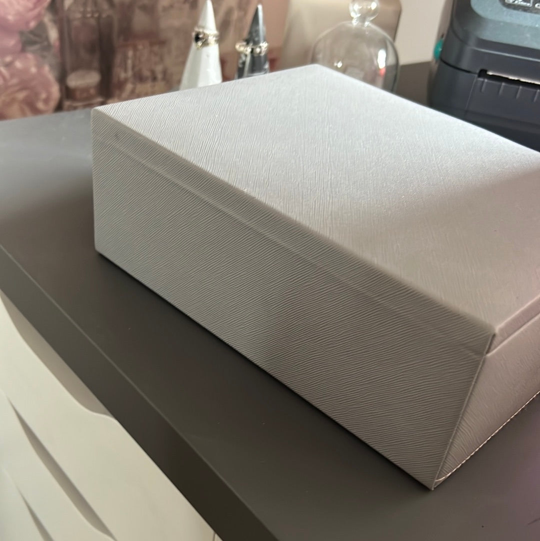 Genuine Pandora Medium Sized Grey Charm Rod Jewellery Box Two Layer