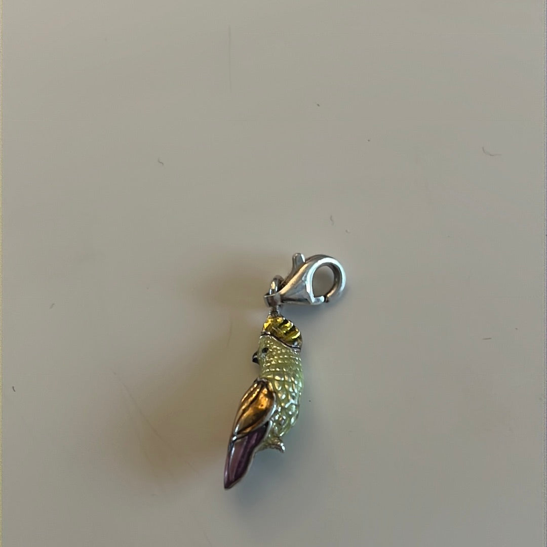 Genuine Thomas Sabo Enamel Cockatoo Bird Charm