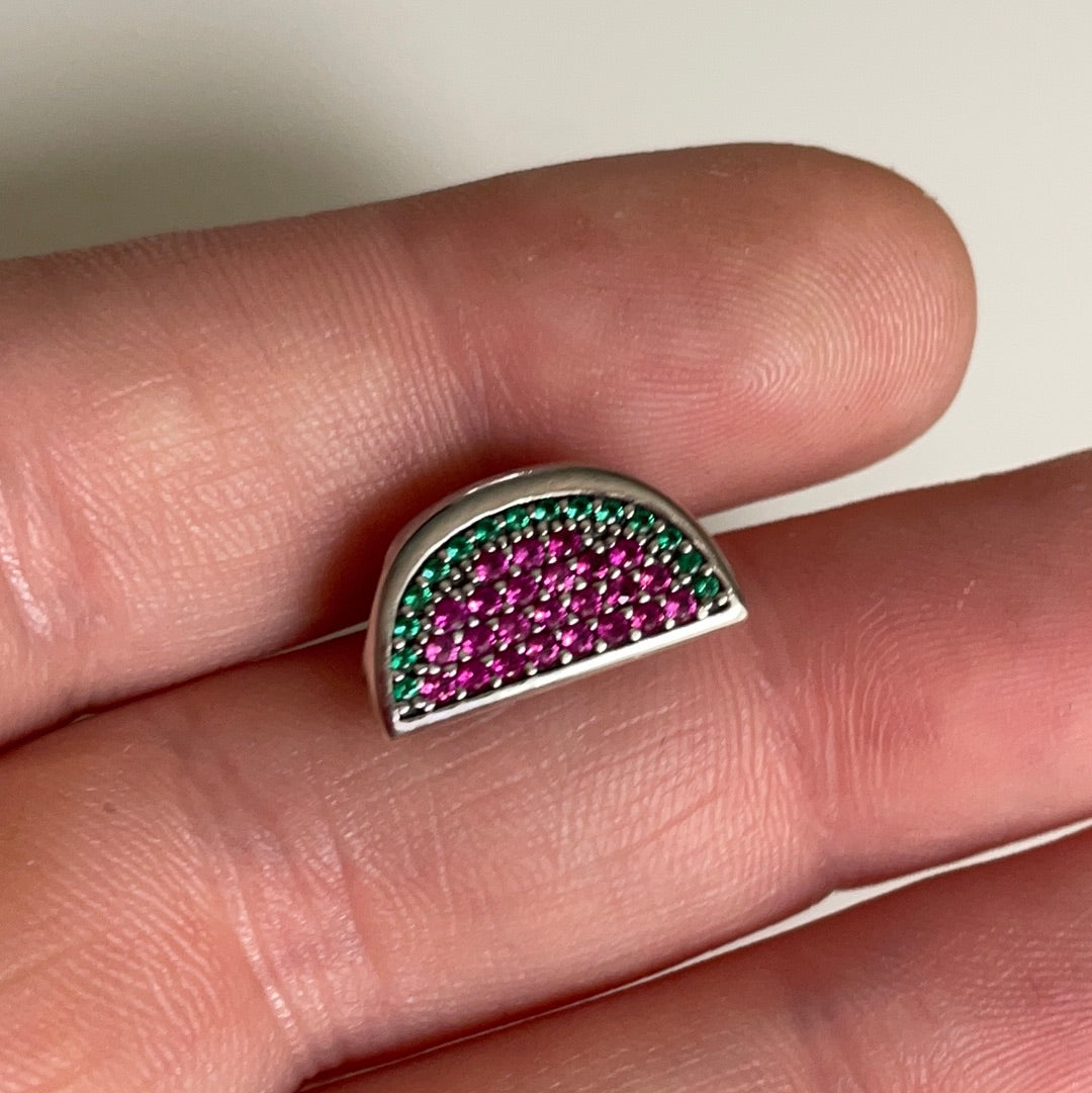 Genuine Pandora Pave Watermelon Fruit Charm HTF