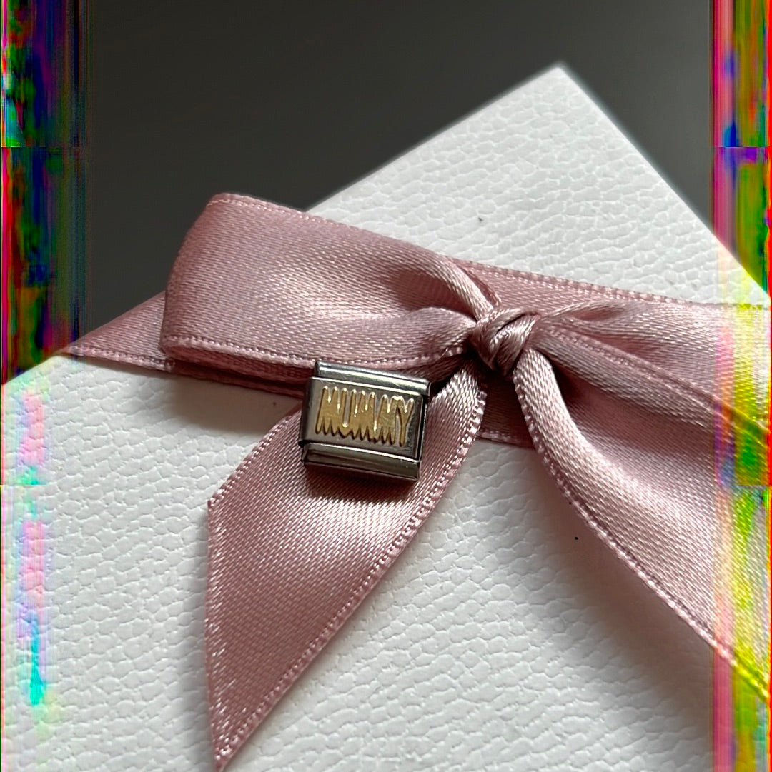 Genuine Nomination Silver Link Charm Two Tone Mummy