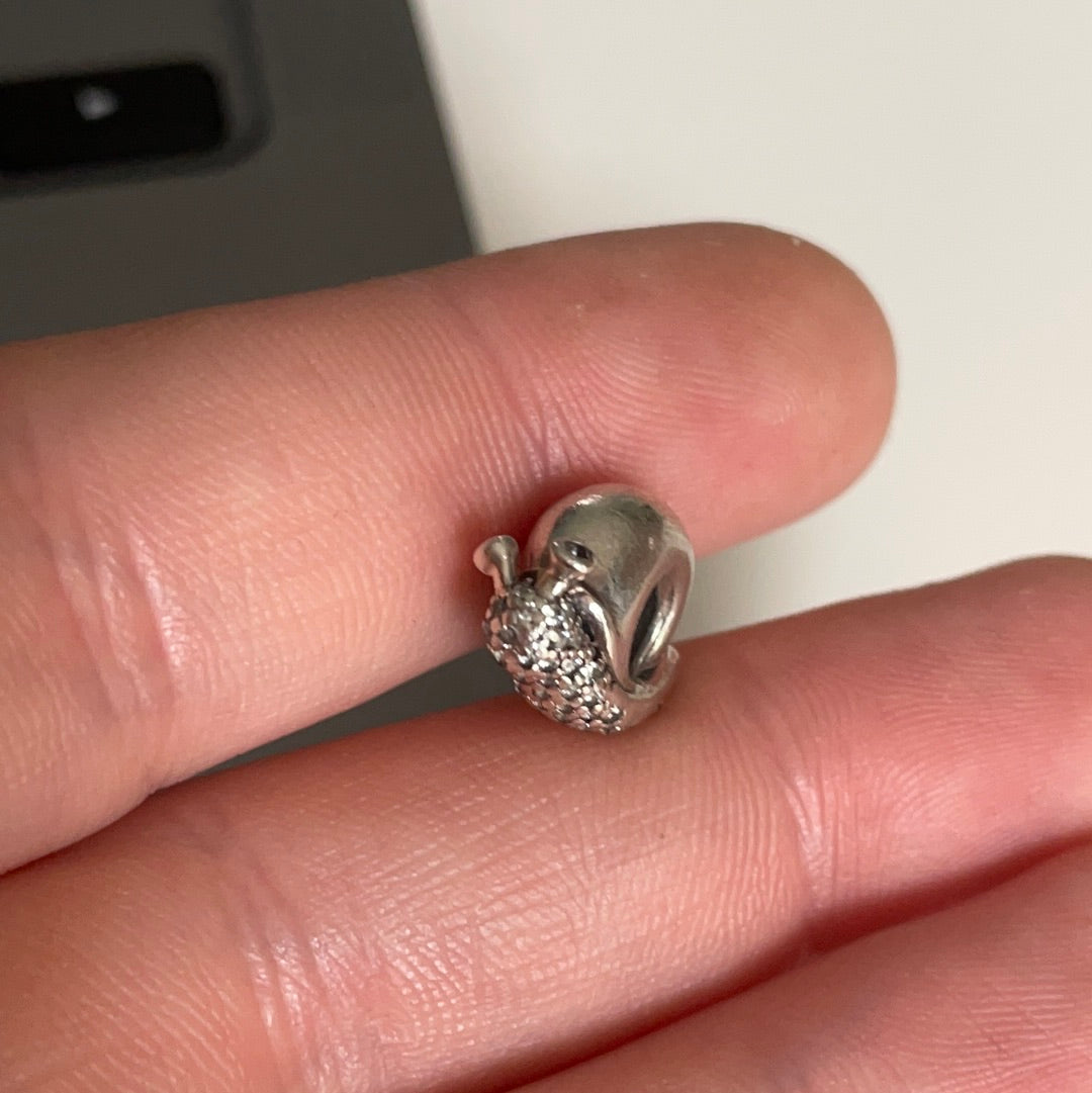 Genuine Pandora Pave Sea Snail Animal Charm