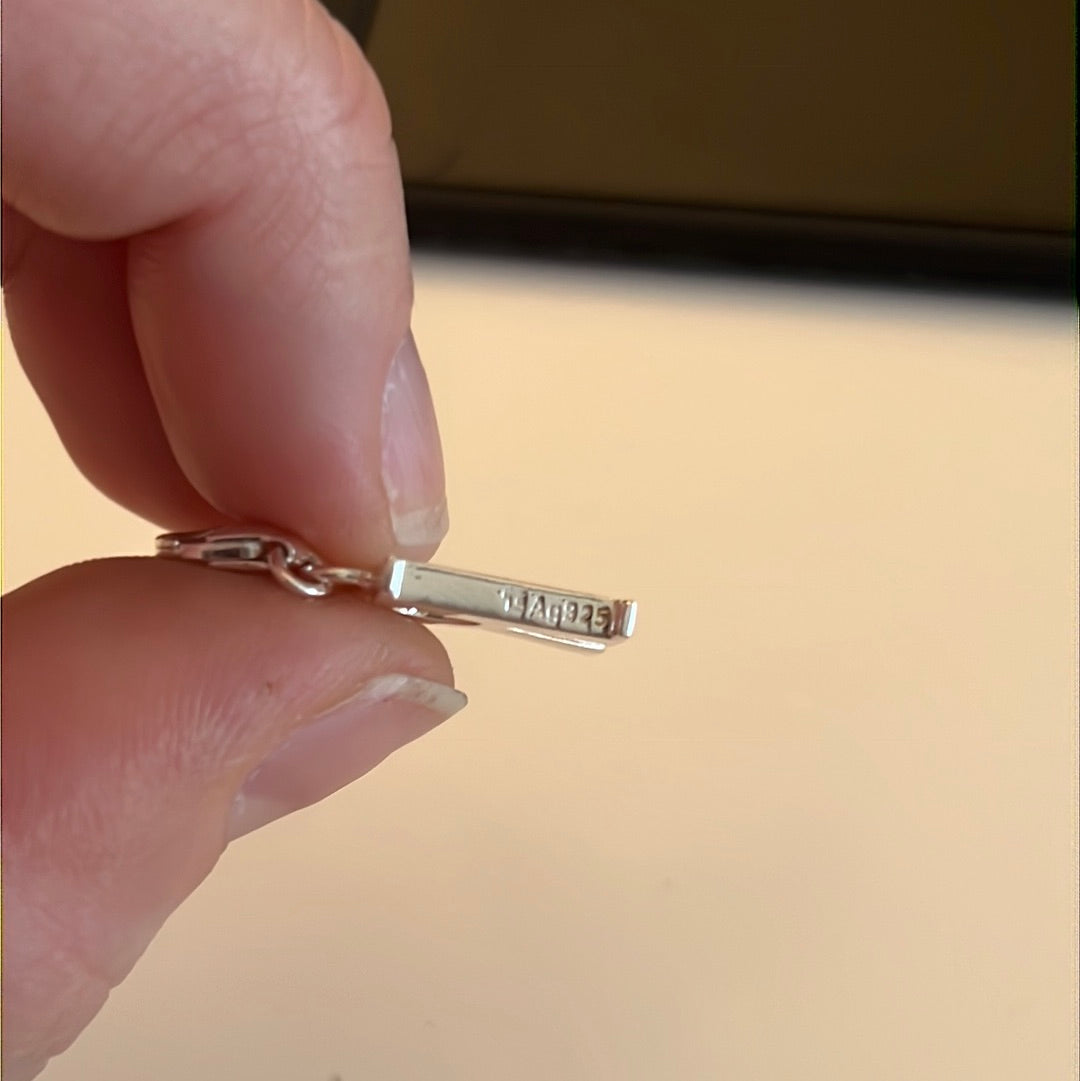 Genuine Thomas Sabo Sterling Silver Letter R Initial Clip Charm