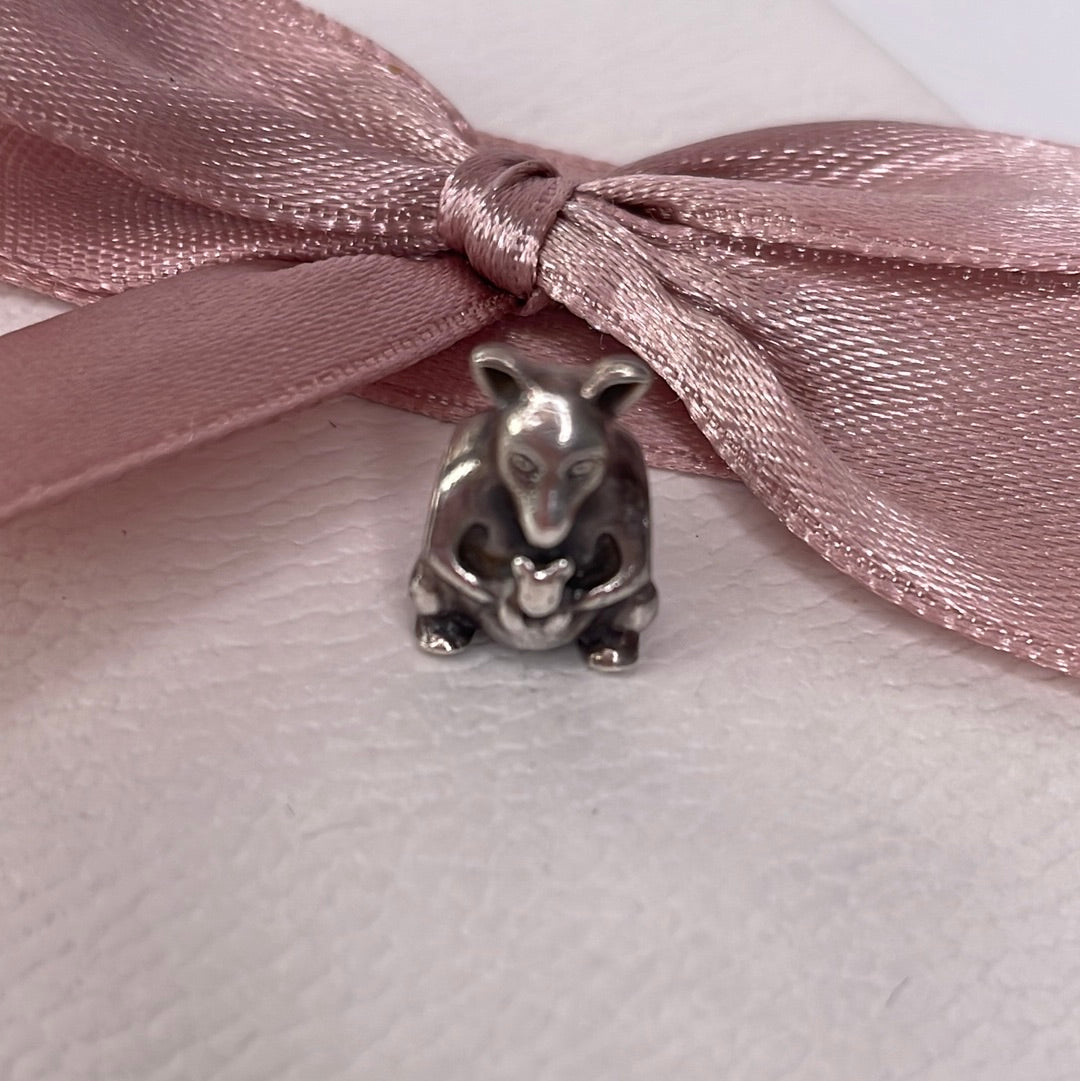 Genuine Pandora Kangaroo and Baby Roo Charm Australia