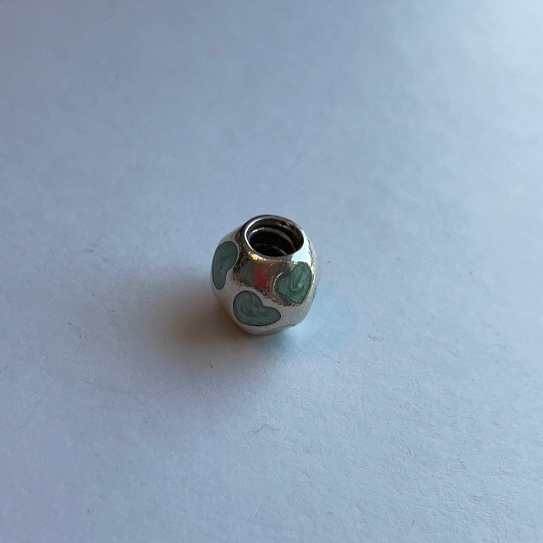 Genuine Pandora Pearl Heart Charm Various Colour Options